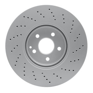 Mercedes-Benz S430 Brake Rotor (1) - Front - R1 Concepts - GeoSPEC Coated Rotor - Drilled - `02-`09